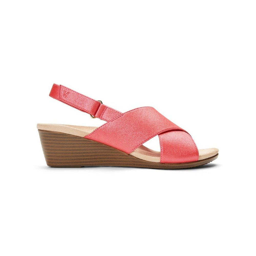 Vionic Cherry McKenna Metallic Sandal - Women 7.5 wide